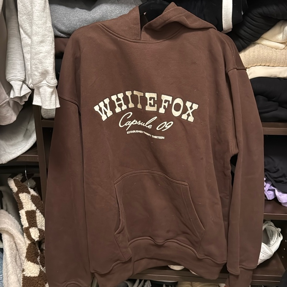 Brown white fox two piece sweatsuit